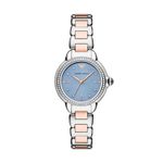 Emporio Armani Stainless Steel Analog Blue Dial Women Watch-Ar11597, Multi-Color Band