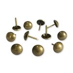 500pcs a lot: D11mmxL17mm Brass(Old Gold) Sofa Upholstery Tacks Wooden Furniture Decorative Tacks Thumb Nails Home DIY Upholstery Nails Heads (Brass(Old Gold))