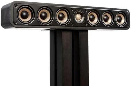 Polk Signature Elite ES35 Slim Center Channel Speaker - Hi-Res Audio Certified, Dolby Atmos & DTS:X Compatible, 1" Tweeter & (6) 3" Woofers, Dual Power Port for Effortless Bass, Stunning Black