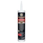 GE Sealants & Adhesives M90007 Supreme Silicone Kitchen & Bath Sealant, 10.1oz, White, 12 g