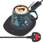 Coffee Mug Warmer, Mug Heating Pad for Drinks, Tea, Milk, Heating Plate Aroma Candle, Christmas, (with mug)