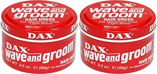 DAX WAX Wave and Groom, professional styling wax, pack of 2 (2x 3.5oz)