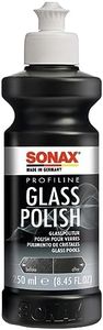 SONAX PROFILINE GlassPolish (250 ml) - removes slight scratches, blinding and etching from car windows made from glass. Silicone free | Item No. 02731410