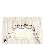 Renaissance Home Fashion Lodge Embroidered Valance, 58" x 12"