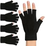 monochef 2 Pair Half Finger Gloves 