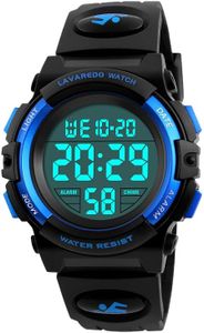 Kid's Watch, Boys Watch Montre Enfant Garcon Digital Sport Outdoor Multifunction Chronograph LED Waterproof Alarm Calendar Analog Watch for Children with Silicone Band