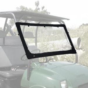 kemimoto UTV Front Windshield Compatible with Kawasaki Mule 3000 2001-2008 Mule 2500 1994-2005 Compatible with Polaris Ranger 2002-2008 Waterproof Soft Front Window