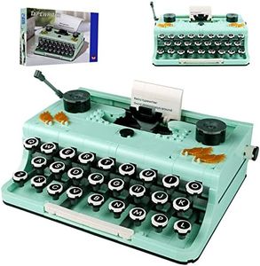 820PCS Ideas Retro Typewriter Building Blocks Toys Model,Classic Printer Models Building Set,Best Nostalgic Gift for 6+ Year Old Kids or Adults (Typewriter) (A)
