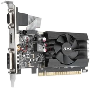 MSI Gaming GeForce GT 710 2GB GDRR3 64-bit HDCP Support DirectX 12 OpenGL 4.5 Single Fan Low Profile Graphics Card (GT 710 2GD3 LP)