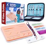 Complete Suture Practice Kit w/How-To Suture HD Video Course, Training Manual & Carryall Case – Educational Use Only
