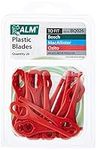 Alm Clip On Blades, (BQ026) Red , Pack of 20