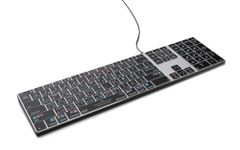 KB Covers - Dorico Backlit Pro Aluminum Keyboard - macOS - US | Music Composition & Notation | Music Scoring Shortcuts | Keyboard for Musicians & arrangers