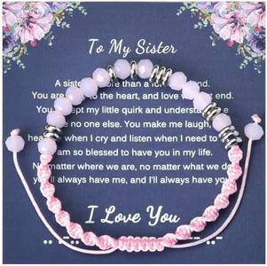 Big Sister Gifts for Little Girls Sister Christmas Birthday Gift from Sisters I love You Gifts Bracelets for Big Sister Little Sister To My Sister Long Distance Relationship Bracelet for Women