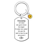 Friendship Keyring Gifts for Women Best Friend Birthday Christmas Presents Friends Sister Keychain