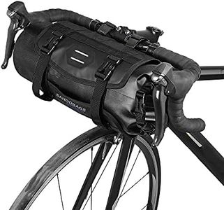 Lixada - Bolsa de Bicicleta Impermeable para Bicicleta de montaña y Bicicleta de montaña, Marco Frontal, Manillar con Cremallera 3L-7L, Ajustable, Color Negro