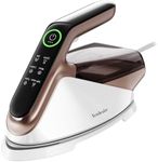 Newbealer Steam Generator Iron, 1500W Turbo Steamer for Clothes (WhiteGold)