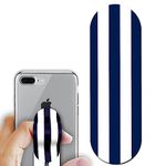 Regor Tabletop Finger Grip & Mobile Holder Mobile Stand Phone Holder for Hand & Mobile Back Holder Grip Great for Selfie & Works as iPhone Stand & Android Phone Stand - Navy Blue Stripes