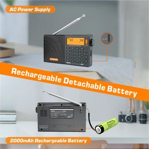 XHDATA D-808 Portable Radio – AM/FM/SW SSB Receiver with LCD Display