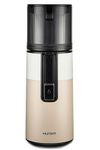 Hurom H400 Easy Clean Slow Juicer, Two Tone Beige | Hands Free | Hopper Fits Whole Produce | Quiet Motor | Scrub Free Cleaning | BPA Free | Easy Assembly | Cold Press Masticating Juicer