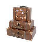 SLPR Paperboard Suitcases (Set of 3, Travel) | Decorative Boxes for Birthday Parties Wedding Decoration Displays Crafts Photo Shoots