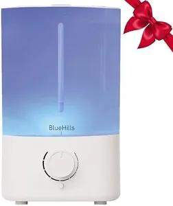 BlueHills Premium 5000 ML XL Essential Oil Diffuser Humidifier Large Room Huge Coverage Area 5 Liter Big Capacity High Mist Output 100 Hours Long Run Time Aroma Diffuser White G501