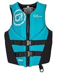 O'Brien Women's Traditional Neoprene USCGA Life Jacket, Aqua, X-Large