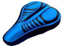 Alexvyan Cycling Cushion Pad with Silicone Gel Saddle Seat Cover for Bicycle (Blue)