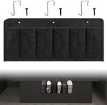 RVZONE RV Shoe Pockets 6 Large Pockets Heavy Hanging Bedside Storage Organizer with Sturdy Hooks Storage Pockets Hangs on bed for Shoes Toys and Tool Accessories