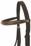 Henri de Rivel Fancy Raised Padded Bridle with Laced Reins Pro - 5001