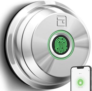 GeekTale Fingerprint Door Lock, Keyless Entry Door Lock Deadbolt with App Control, Auto Lock, Fingerprint Door Knob Smart Door Lock for Front Door, Waterproof, Easy Installation