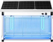 Moskiteer Outdoor Solar Mosquito Killer Lamp | 30W UV Insect Zapper with Solar Panel & Electric Grid | Chemical-Free Bug Zapper for Garden, Balcony, Patio | 1-Year Warranty