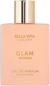 Bella Vita Organic Perfume for Women - GLAM Woman Eau De Parfum, Blend of Jasmine, White Honey, Rose, Virginia Cedar, Long Lasting Perfume for Women, Vegan | 3.4 Fl.oz
