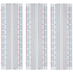 MMOBIEL 3 Pcs 830 Point Solderless PCB Breadboard Prototype Circuit Kits Compatible with DIY Arduino, Raspberry Pi 2 3 4 Projects Proto Shield Distribution Connecting Blocks