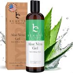 Aloe Vera Gel - USA Made with Natural & Organic Ingredients, Aloe Vera Plant Gel for Face with Vitamin C & E, Pure Aloe Vera Gel for Face Mask, Hair & Skin, Soothing and Cooling Gel for After Sun