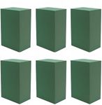 6Pcs Floral Foam Blocks Green Wet Dry Flower Styrofoam Foam Plant Foam for Fresh & Artificial Flower Arrangements DIY Craft,8.9X4.14X3 INCH (6 Pack)