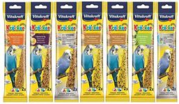 WUNDAPETS VITA KRAFT KRACKER MIXED BUDGIE SEED STICKS BIRD TREATS HANGING CAGE SNACK 7 PACK