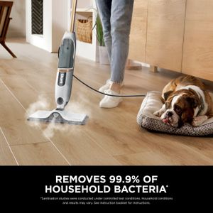 Shark SteamSpot Steam Mop – White, Powerful Floor Cleaning