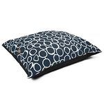 Majestic Pet Rectangle Large Dog Bed Washable – Non Slip Comfy Pet Bed – Dog Crate Bed Super Value Pillow Dog Bed – Dog Kennel Bed for Sleeping - Dog Bed Large Breed 46 x 35 Inch – Fusion Navy