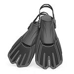 DOOHALO Swim Fins,Snorkel Fins for Swimming Training,Adult Swimming Flippers for Lap Swimming Diving,Adjustable Size