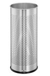 Durable 28.5 Litre Stainless Steel Round Umbrella Stand - Silver