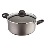 Judge Everyday Non-Stick Large Casserole Pot & Lid, 24cm 4.6L with Stay Cool Handle, Aluminium, Teflon