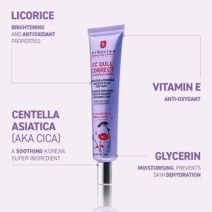 Erborian CC Dull Correct Face Cream – Centella, Radiance Booster, 45ml