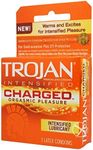 TROJAN Charged Lubricated Condoms, 3 Count (Pack of 1)