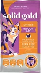 Solid Gold Indoor Dry Cat Food - Let's Stay in Cat Food Dry Kibble for Indoor Cats - Hairball & Sensitive Stomach - Grain & Gluten Free - Probiotics & Fiber for Digestive Health - Chicken - 6lb
