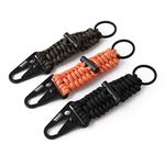 Titan 6" Tactical Paracord Keychains - Made with SurvivorCord | 3-Pack/Mixed Colors