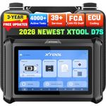 XTOOL D7S Bidirectional OBD2 Scanner for Cars, Full System Diagnostic Scanner with ECU Coding, 39+ Services, FCA AutoAuth, CAN FD, Scan Tool for ABS Bleed, EPB, Crankshaft Relearn, 3-Year Free Update