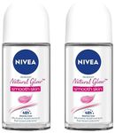 NIVEA Natural Glow Smooth Skin Deodorant Roll On for Women, 50ml (originally Whitening Smooth Skin) (Pack of 2)