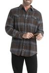 Legendary Whitetails Men's Legendary Flannel Shirt, Real Chocolate Melange, 5X-Large