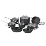 Cuisinart Nonstick 66-14N 14 Piece Chef's Classic Non-Stick Hard Anodized Cookware Set, Gray