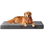 EHEYCIGA Dog Bed Large XL, Orthopedic XL Dog Beds for Extra Large Dogs, Washable Dog Mattress with Removable Cover and Non-Slip Bottom, Pet Bed with Foam, Grey